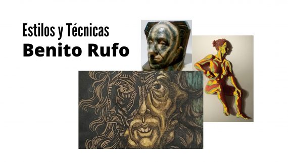 Composición de imágenes de la obra de Benito Rufo